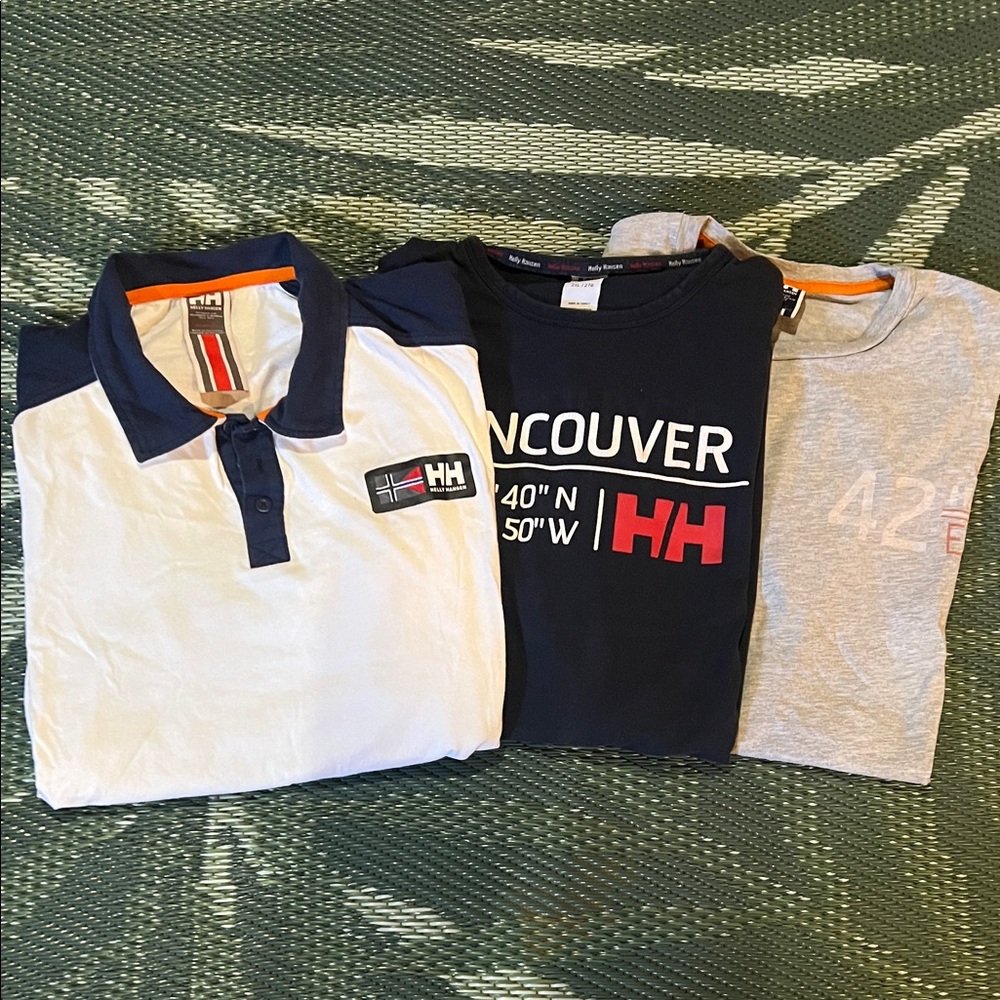Helly Hansen White Polo and T-Shirts Trio